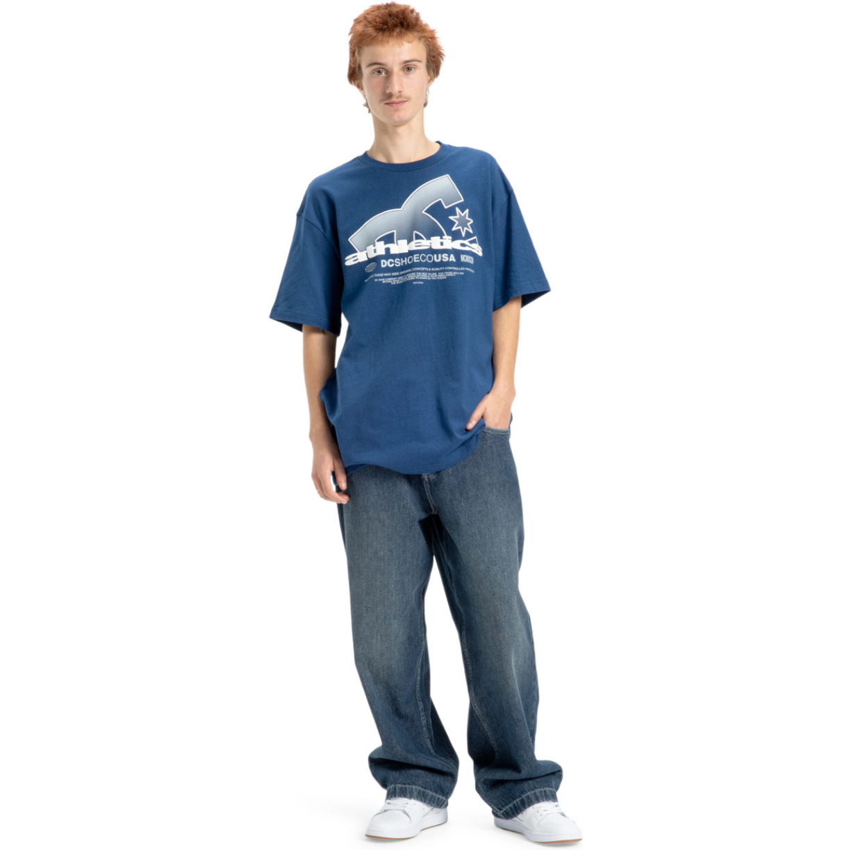 2026 DC Shoes Herre Atletisk T-shirt EDYZT04364 - Estate Blue